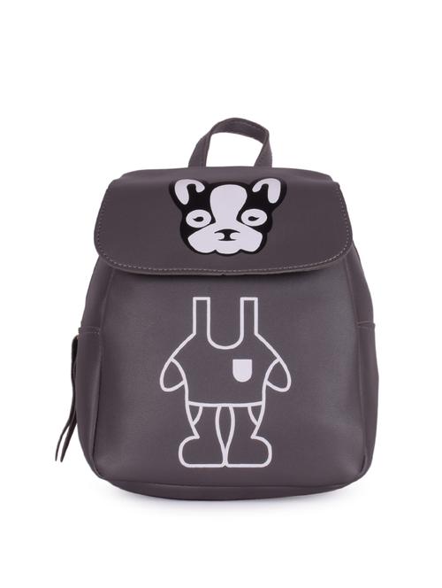 grey leatherette (pu) fashion backpack - 16047387 - Very Small Image - 1