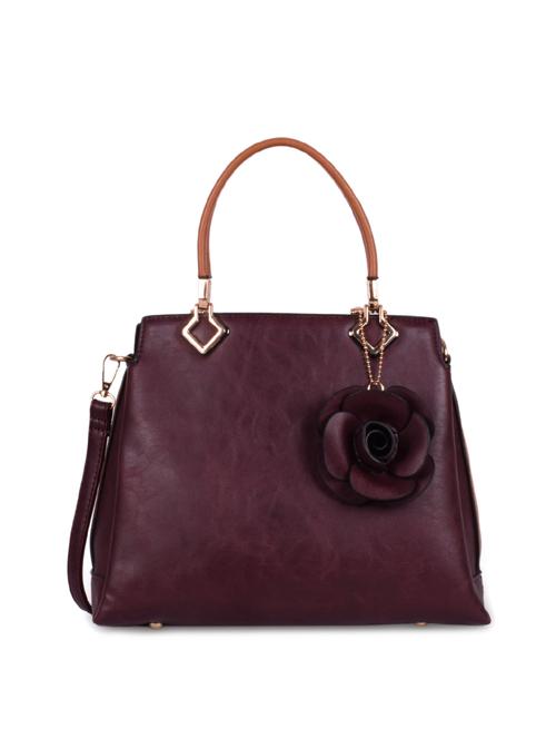 purple leatherette (pu) regular handbag - 16047407 - Very Small Image - 1
