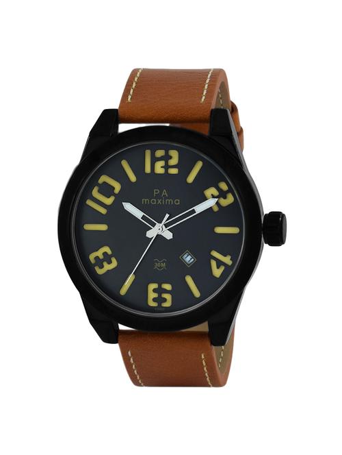 leatherette strap analog watch (49460lagb) - 16048742 - Very Small Image - 1