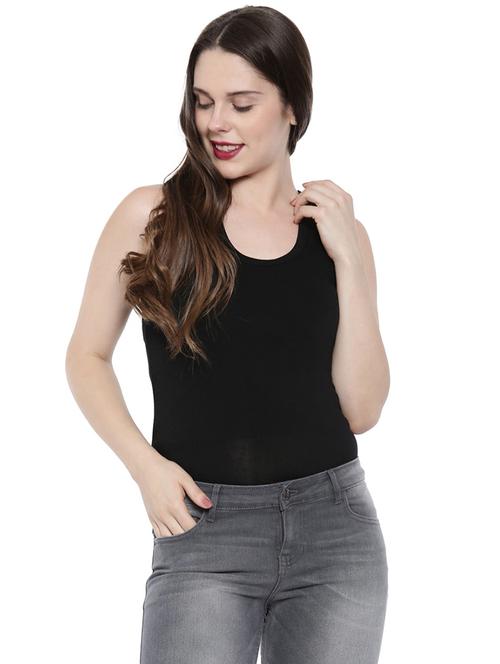 contrast strappy back tank top - 16049937 - Very Small Image - 1