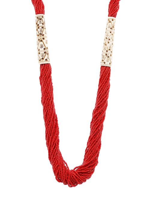  women ethnic daily wear designer beaded necklace - 16053585 - Very Small Image - 1