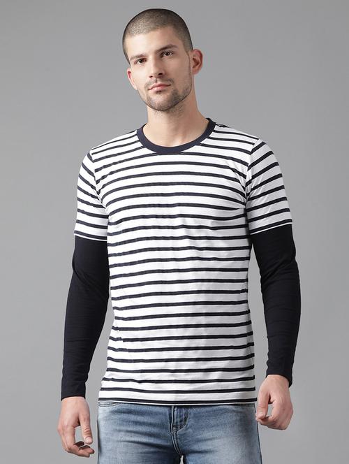 monochrome striped tshirt - 16053707 - Very Small Image - 1