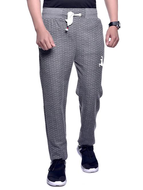 grey cotton full length track pant - 16053905 - Very Small Image - 1