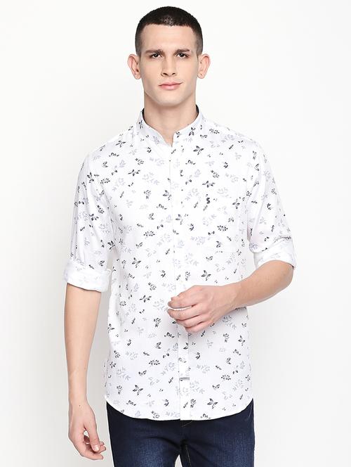 white printed casual shirt - 16059162 - Very Small Image - 1