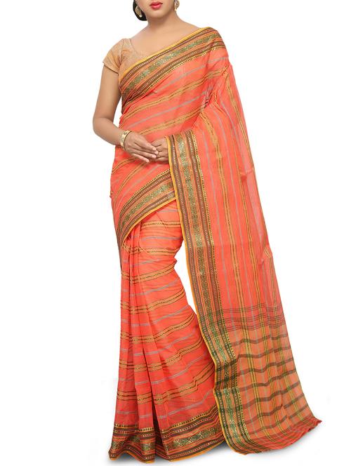 stripes tant saree - 16060978 - Very Small Image - 1