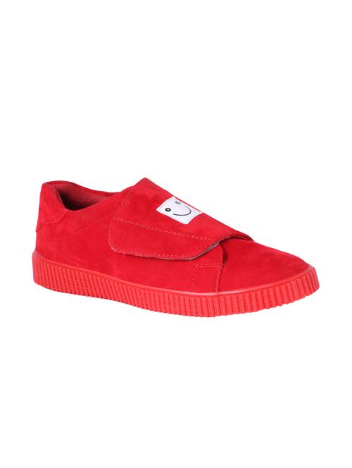 red suede casual slip ons - 16061482 - Very Small Image - 1