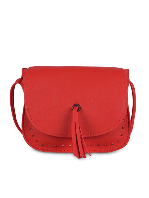 red leatherette (pu) sling bag - 16063951 - Very Small Image - 1