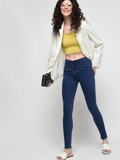 high rise skinny fit jeans - 16065156 - Very Small Image - 1