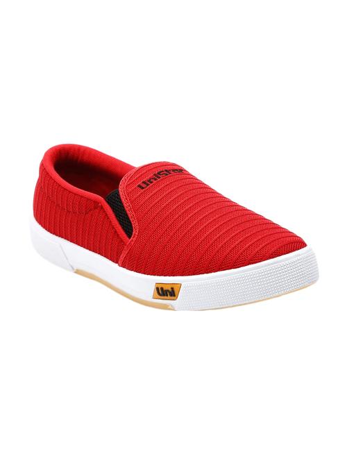 red fabric casual slip ons - 16077281 - Very Small Image - 1