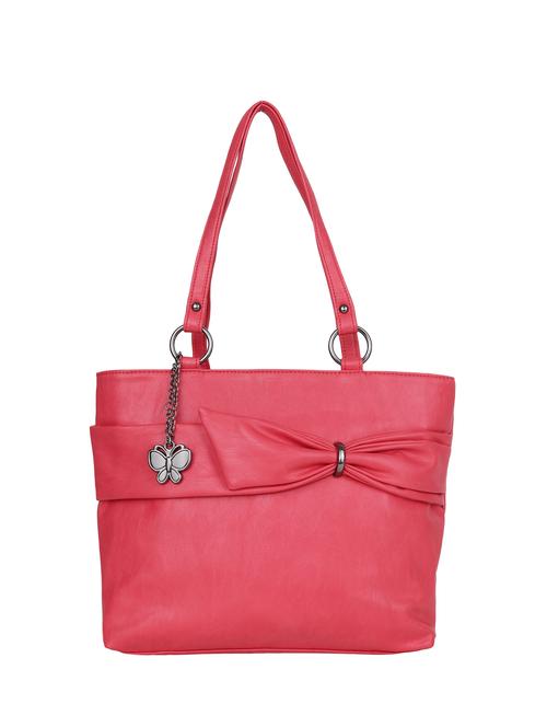 red leatherette (pu) handbag - 16078139 - Very Small Image - 1