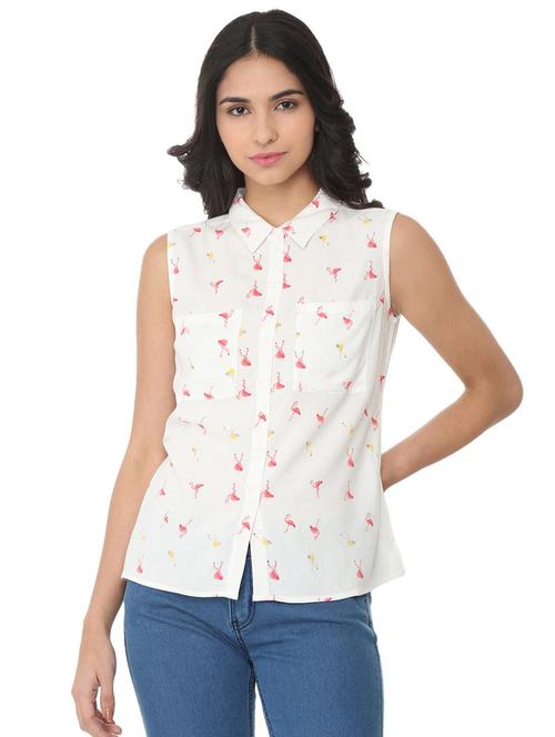 pocket patch quirky sleeveless shirt - 16079810 - Very Small Image - 1