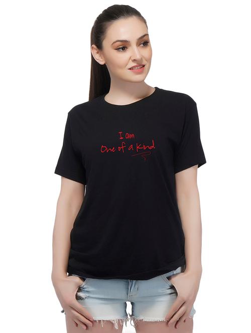 crew neck quirky text tee - 16081879 - Very Small Image - 1