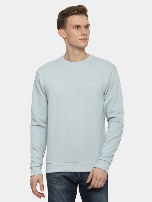 light blue solid sweatshirt - 16082179 - Very Small Image - 1