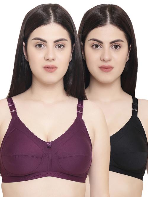 set of 2 bow patch bras - 16087229 - Very Small Image - 1