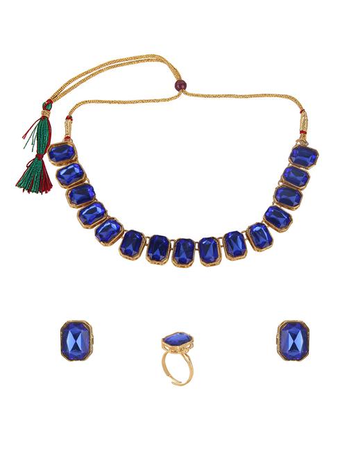 pink metal necklaces and earring - 16087793 - Very Small Image - 1