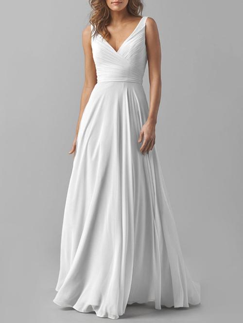 ruched flared maxi dress - 16088550 - Very Small Image - 1