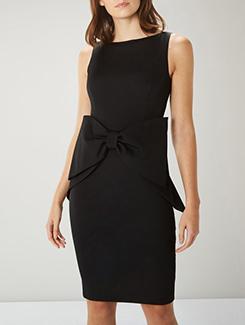 bow detail sheath dress - 16088573 - Very Small Image - 1
