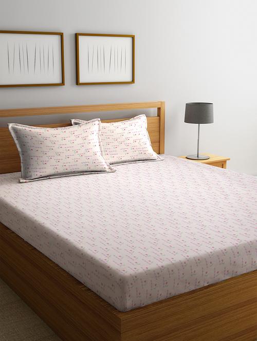 bombay dyeing 100% cotton double bed sheet meleze - 16092353 - Very Small Image - 1