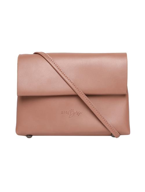 pink leatherette (pu) sling bag - 16093628 - Very Small Image - 1