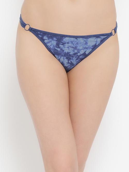 tied and dyed contrast piped thongs - 16094373 - Very Small Image - 1
