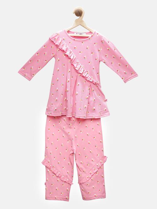pink cotton full length set - 16099881 - Very Small Image - 1
