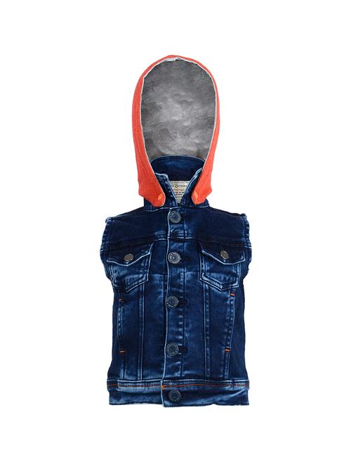 dark blue cotton jacket - 16101143 - Very Small Image - 1