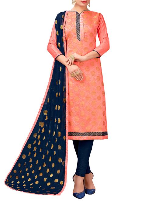 printed churidaar stitched suit - 16105922 - Very Small Image - 1