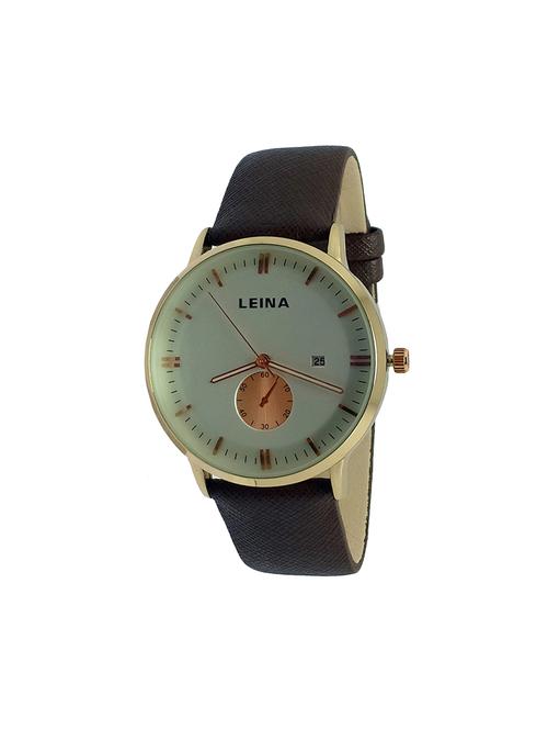leather strap analog watch (jm789) - 16108000 - Very Small Image - 1