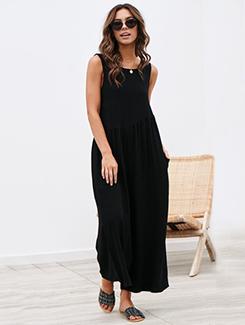gather detail wide leg jumpsuit - 16109293 - Very Small Image - 1