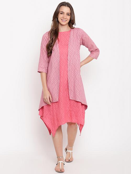asymmetric hem dress with jacket - 16111368 - Very Small Image - 1
