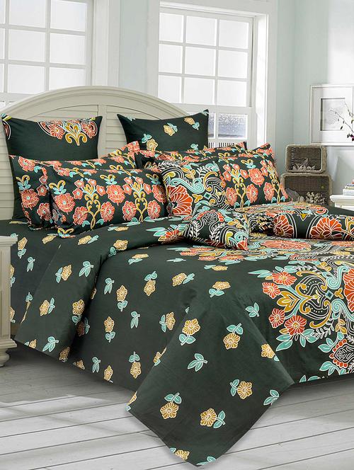 cotton king size double bedsheet with 2 pillow covers - 16115110 - Very Small Image - 1