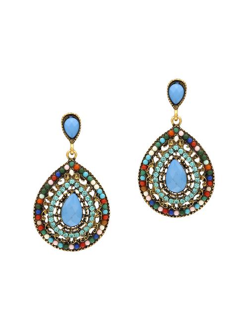 multi colored  drop earring - 16129422 - Very Small Image - 1