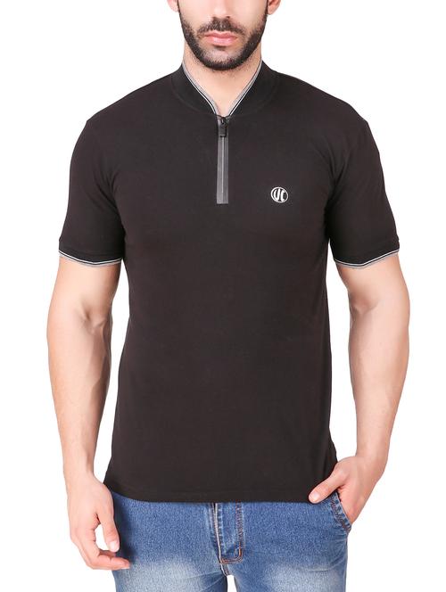 black solid  t-shirt - 16130351 - Very Small Image - 1