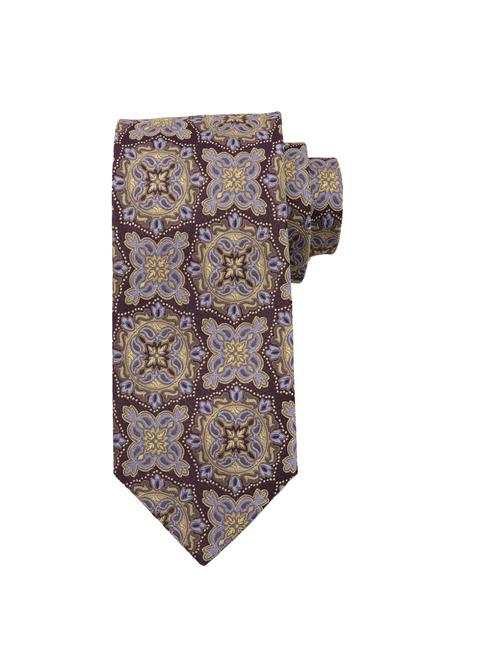 brown silk ty - 16130402 - Very Small Image - 1