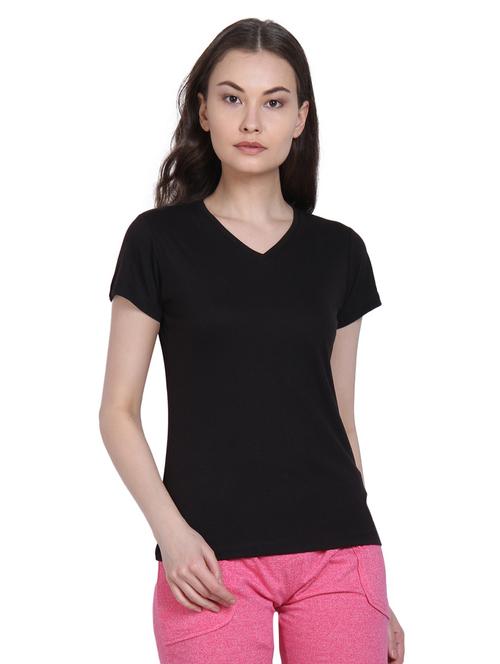 v-neck short sleeved tee - 16132332 - Very Small Image - 1