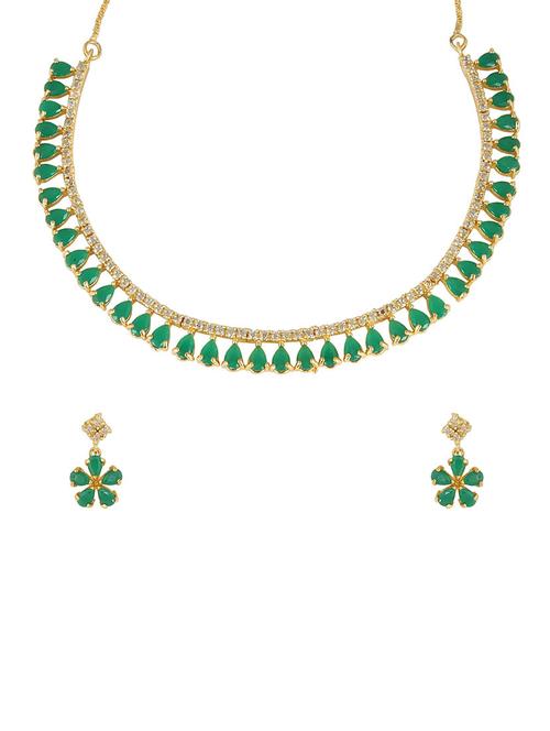 green brass choker necklace - 16134488 - Very Small Image - 1