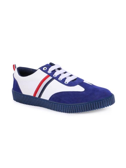 blue suede lace up sneakers - 16134933 - Very Small Image - 1
