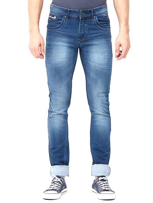 blue heavy washed jeans - 16136635 - Very Small Image - 1