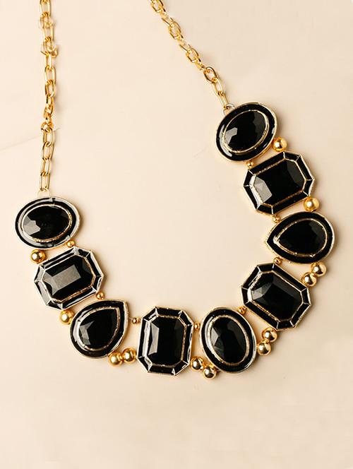black metal short necklace - 16136751 - Very Small Image - 1