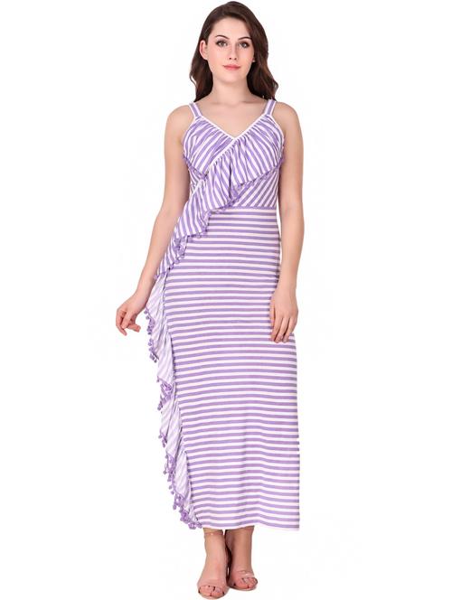 criss cross back ruffled maxi dress - 16137576 - Very Small Image - 1