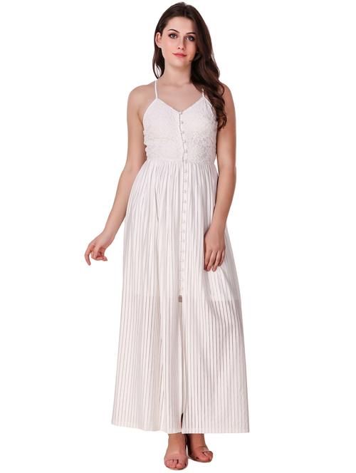 floral lace button up maxi dress - 16137583 - Very Small Image - 1