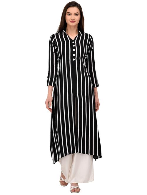 striped a-line kurta - 16138592 - Very Small Image - 1