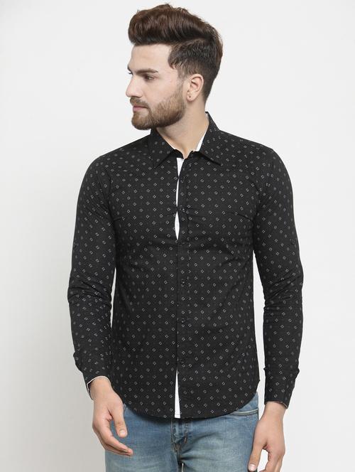 mens printed casual shirt - 16138899 - Very Small Image - 1