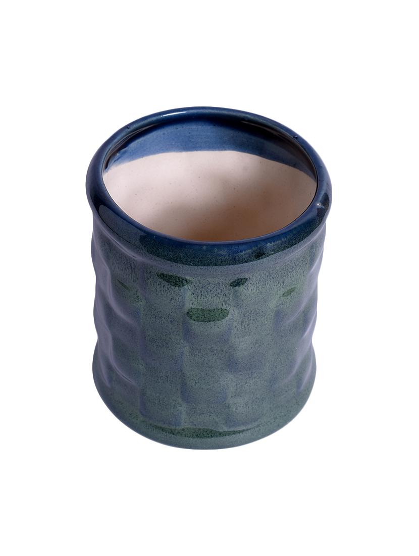 ceramic studio blue table top planter - 16139755 - Standard Image - 2