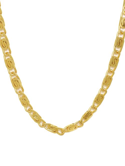 gold brass chain necklace - 16141117 - Very Small Image - 1