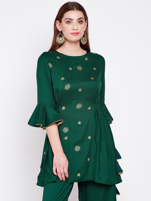 block print a-line kurti - 16158344 - Very Small Image - 1