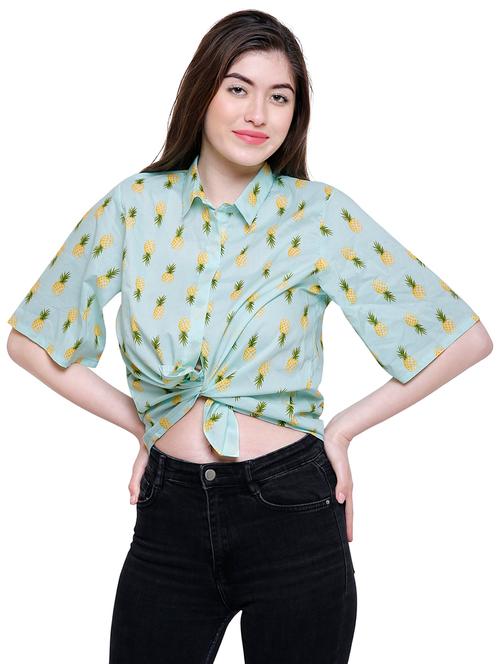 concealed placket short sleeved shirt - 16165849 - Very Small Image - 1