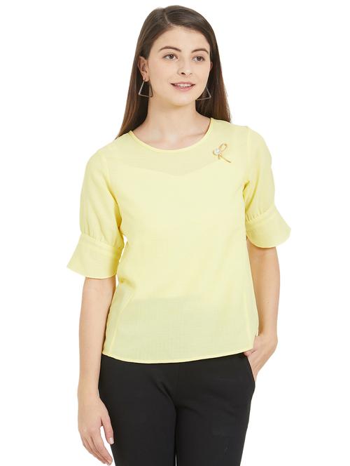 round neck embellished top - 16167421 - Very Small Image - 1