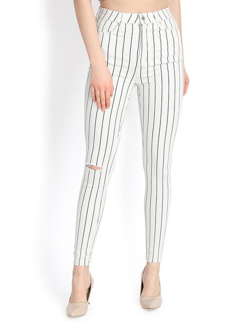 high rise striped jeans - 16168824 - Very Small Image - 1