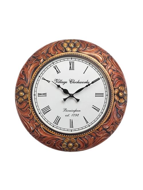 handcrafted wooden analog wall clock - 16169191 - Very Small Image - 1